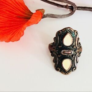 Enamel Ring Gipsy Boho Tribal Style 1016